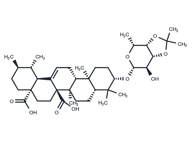 TargetMol Chemical Structure Quinovic acid 3-O-(3',4'-O-isopropylidene)-beta-D-fucopyranoside