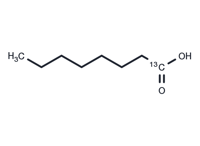 Octanoic Acid-13C Chemical Structure