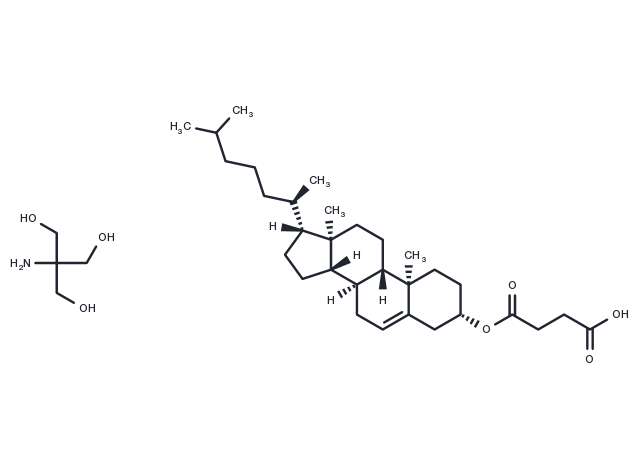 Cholesteryl Hemisuccinate Tris Salt Chemical Structure