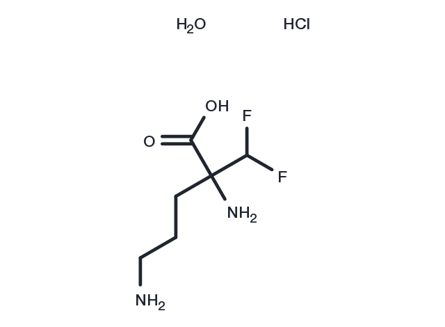 Eflornithine hydrochloride hydrate Chemical Structure