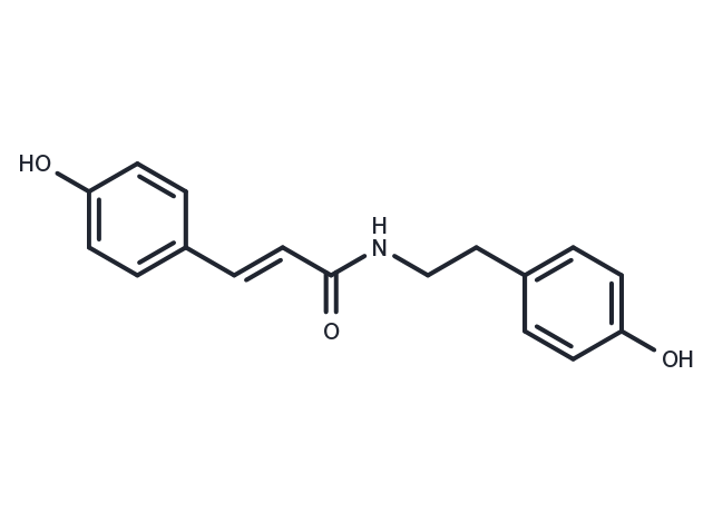 N-p-trans-Coumaroyltyramine Chemical Structure
