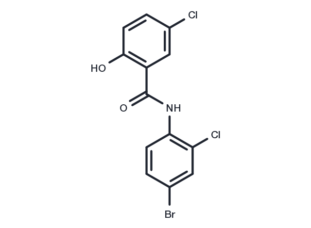 N-(4-bromo-2-chlorophenyl)-5-chloro-2-hydroxybenzamide Chemical Structure
