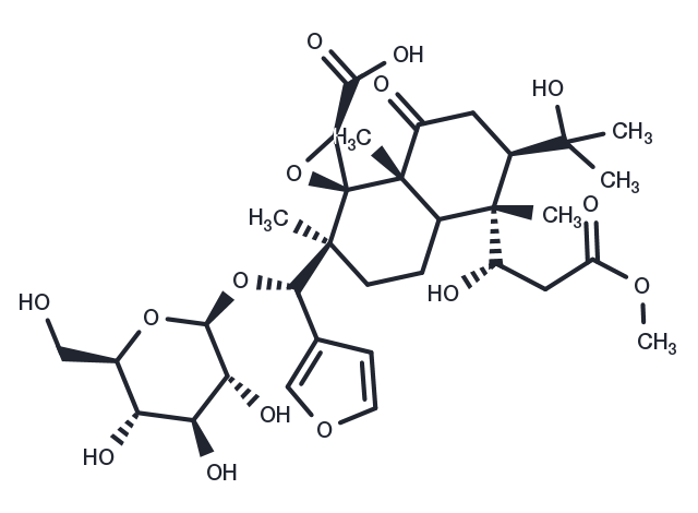 Methyl deacetylnomilinate 17-glucoside Chemical Structure