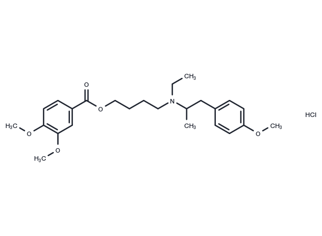 TargetMol Chemical Structure Mebeverine hydrochloride