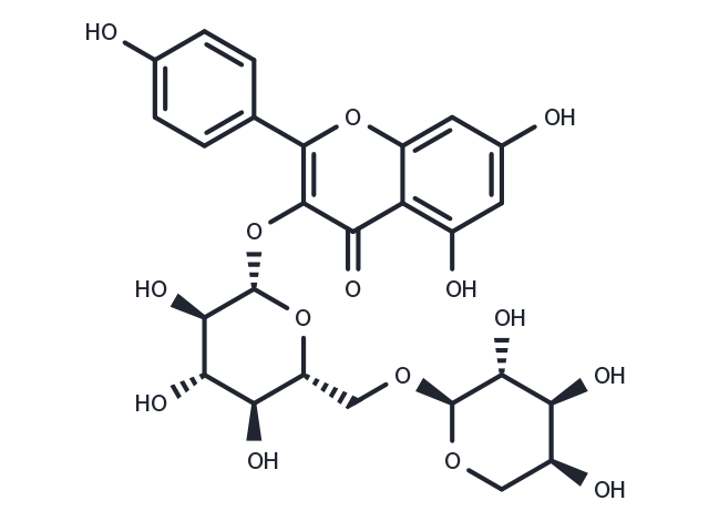 Kaempferol 3-O-vicianoside Chemical Structure