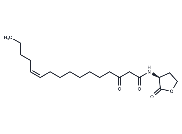 N-3-oxo-hexadec-11(Z)-enoyl-L-Homoserine lactone Chemical Structure