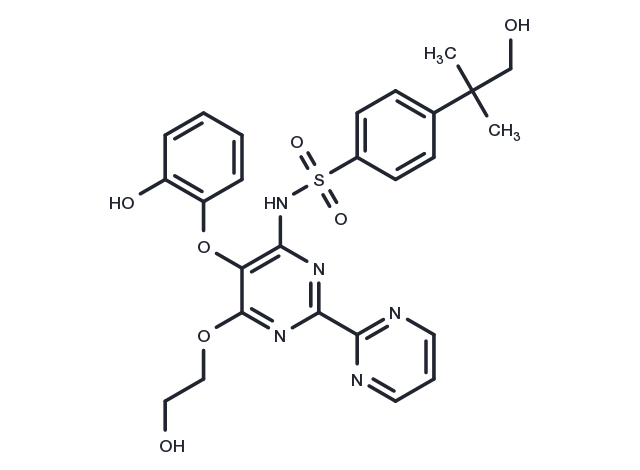 Hydroxy desmethyl Bosentan Chemical Structure