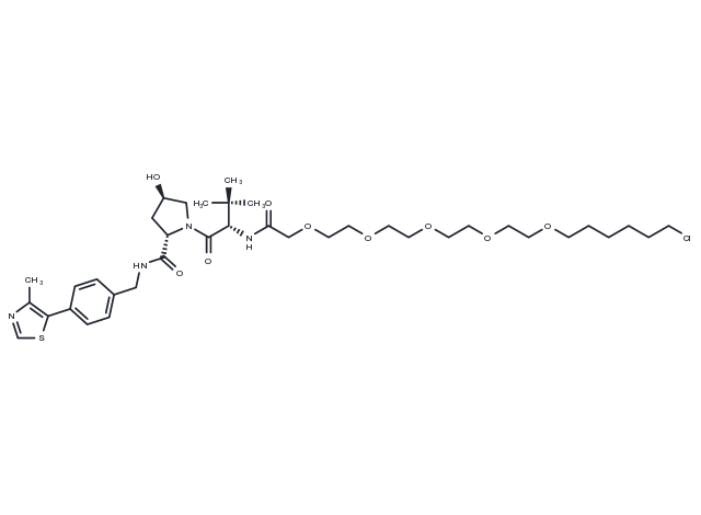 VH032-PEG5-C6-Cl Chemical Structure