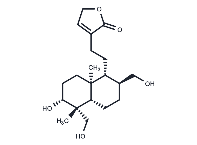 TargetMol Chemical Structure 14-Deoxy-17-hydroxyandrographolide