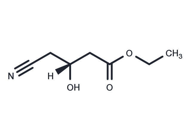 Ethyl (R)-(-)-4-cyano-3-hydroxybutyate Chemical Structure