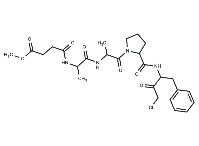 MeOSuc-AAPF-CMK Chemical Structure