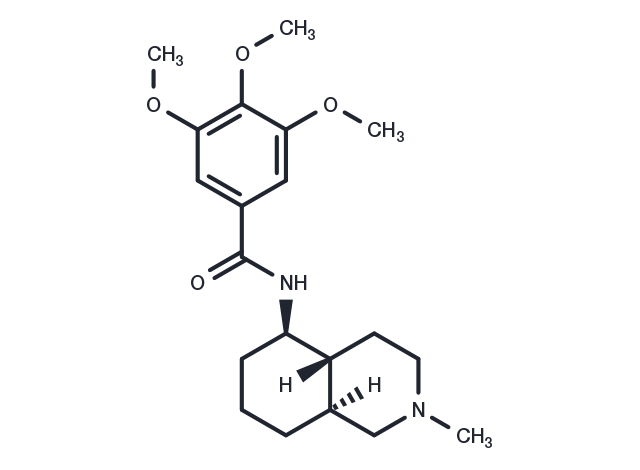 Benzamide, N-(decahydro-2-methyl-5-isoquinolyl)-3,4,5-trimethoxy-, trans- Chemical Structure