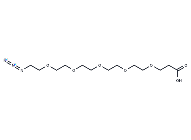 Azido-PEG5-acid Chemical Structure