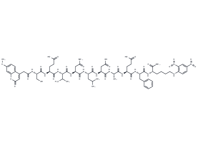 TargetMol Chemical Structure Mca-SEVNLDAEFK(Dnp)-NH2