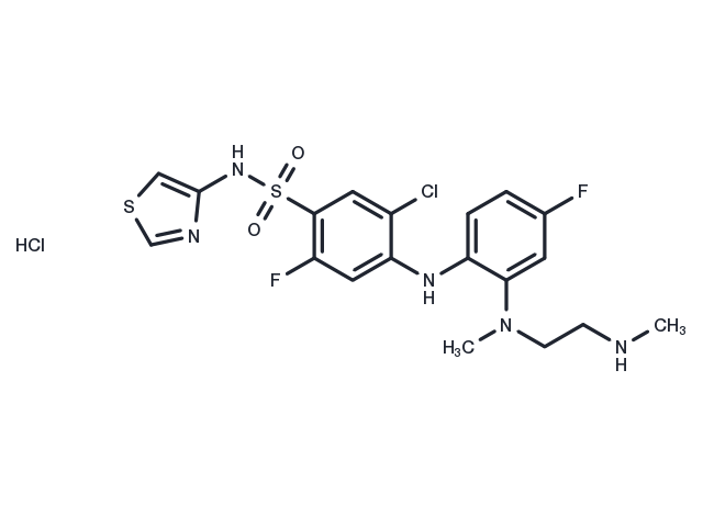 TargetMol Chemical Structure Aneratrigine hydrochloride