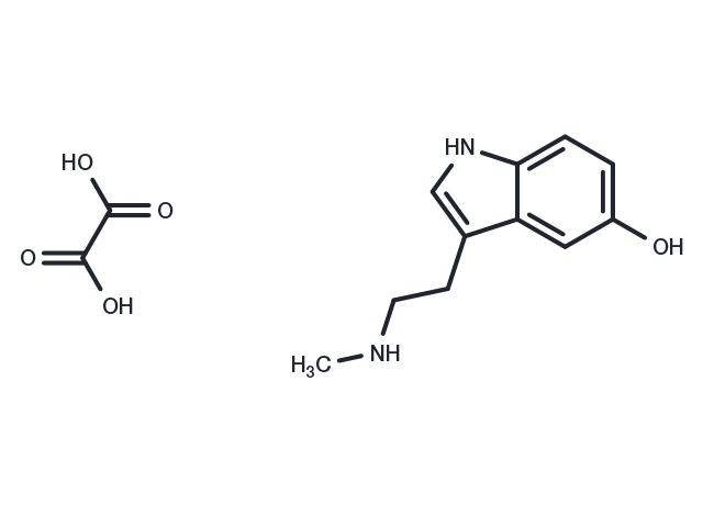 5-hydroxy-Nω-methyl Tryptamine (oxalate) Chemical Structure
