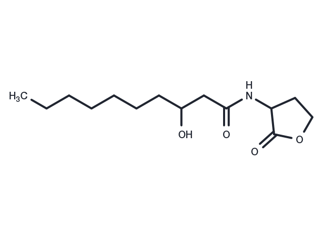N-3-hydroxydecanoyl-DL-Homoserine lactone Chemical Structure