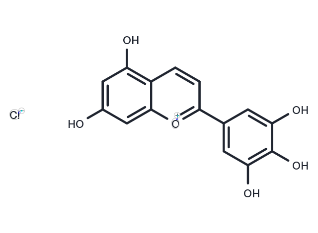 Tricetinidin chloride Chemical Structure