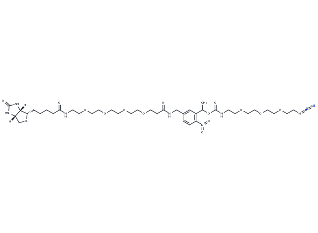 PC-Biotin-PEG4-PEG3-azide Chemical Structure