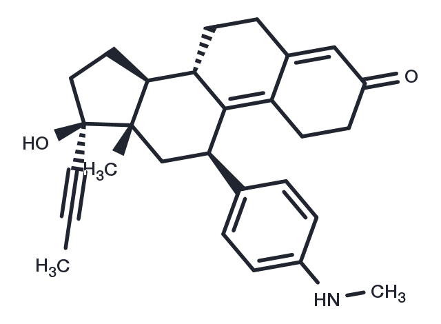 N-Demethyl Mifepristone Chemical Structure