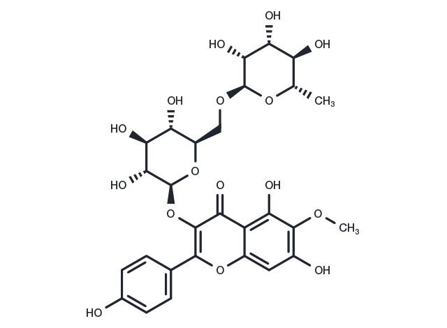 TargetMol Chemical Structure 6-Methoxykaempferol 3-O-rutinoside