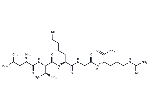 GLP-1(32-36)amide Chemical Structure