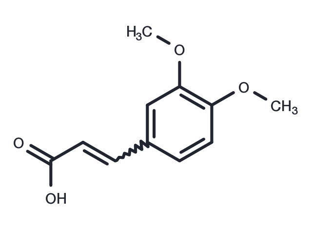 TargetMol Chemical Structure 3,4-Dimethoxycinnamic acid