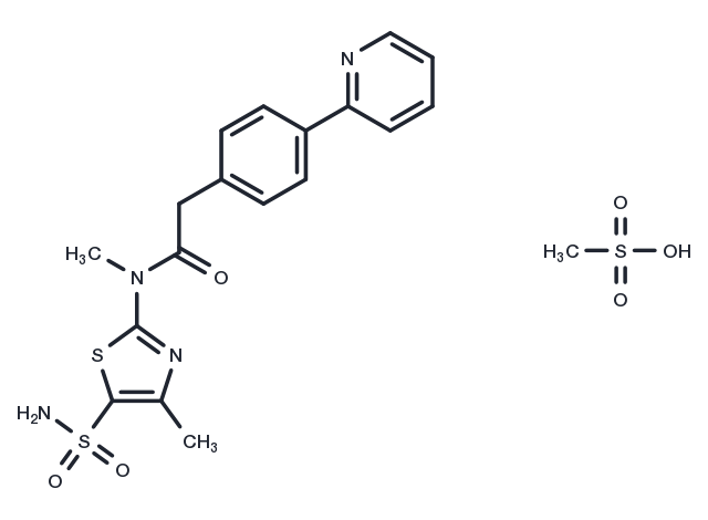Pritelivir mesylate Chemical Structure