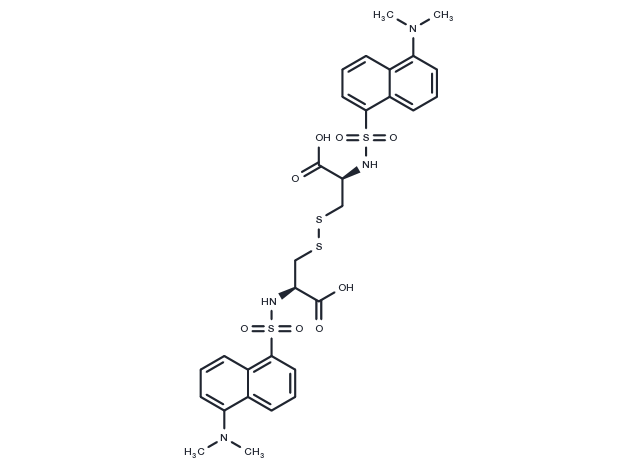 Di(dansyl)cystine Chemical Structure