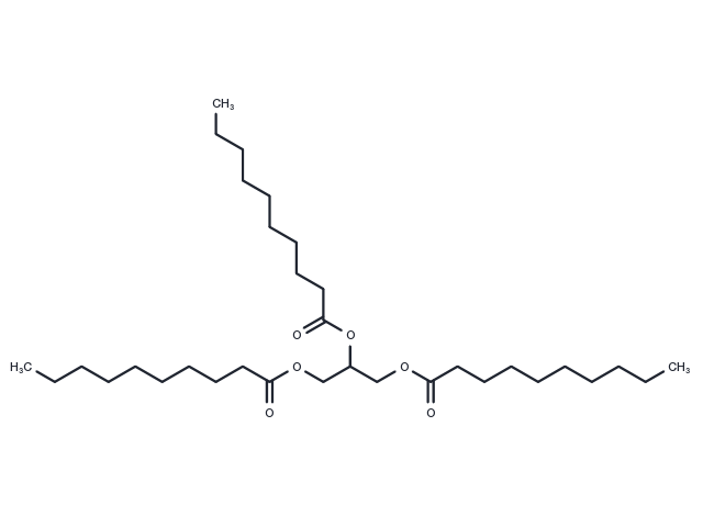 Tricaprin Chemical Structure