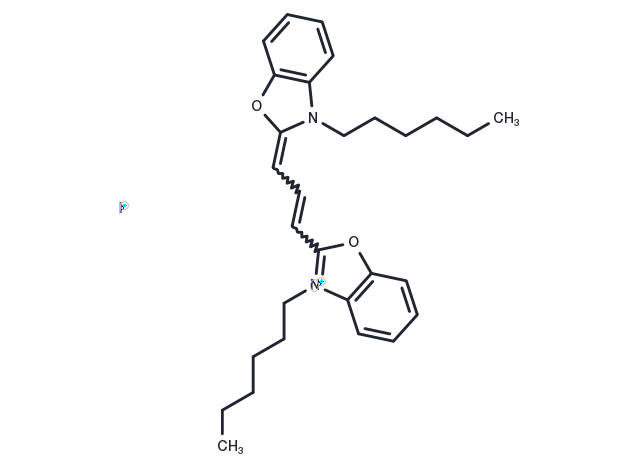 3,3'-Dihexyloxacarbocyanine iodide Chemical Structure