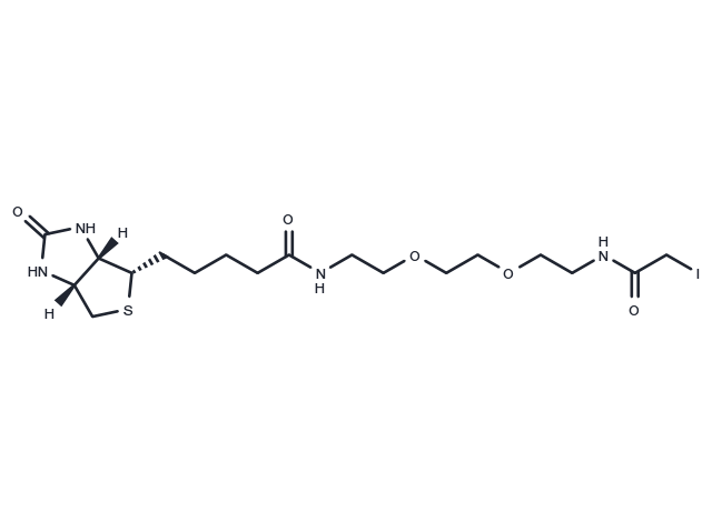 TargetMol Chemical Structure Biotin-PEG2-C2-iodoacetamide