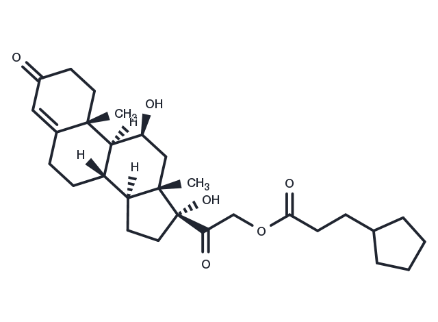 Hydrocortisone cypionate Chemical Structure