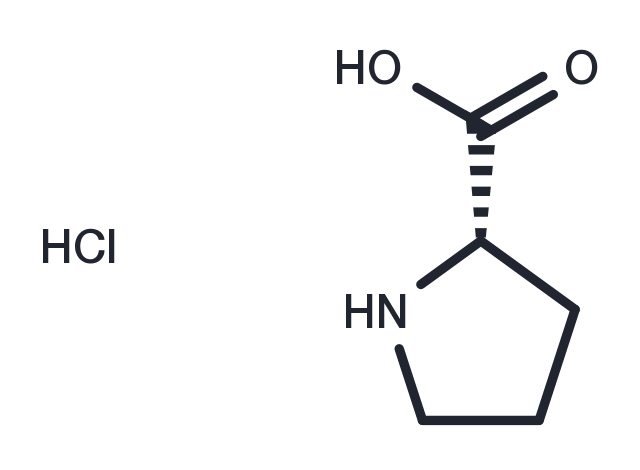 (S)-Pyrrolidine-2-carboxylic acid hydrochloride Chemical Structure