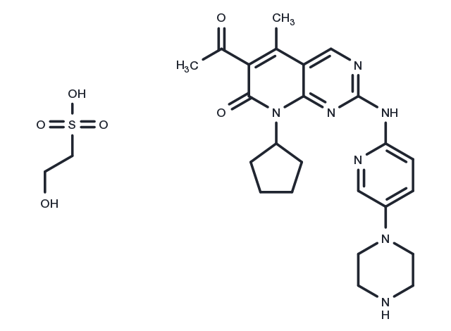 TargetMol Chemical Structure Palbociclib Isethionate