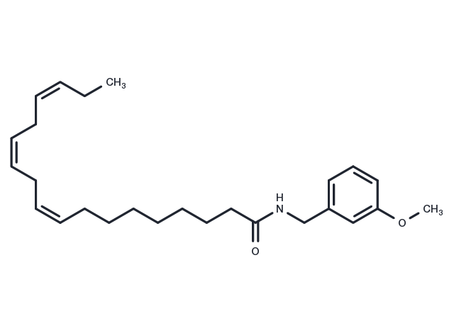 TargetMol Chemical Structure N-(3-Methoxybenzyl)(9Z,12Z,15Z)-octadeca-9,12,15-trienamide