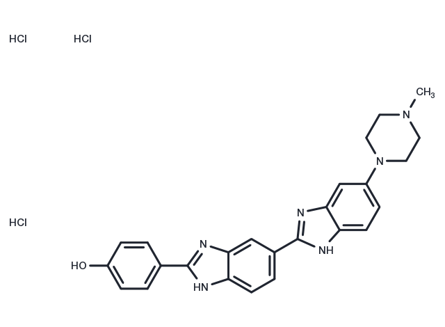 Hoechst 33258 trihydrochloride Chemical Structure