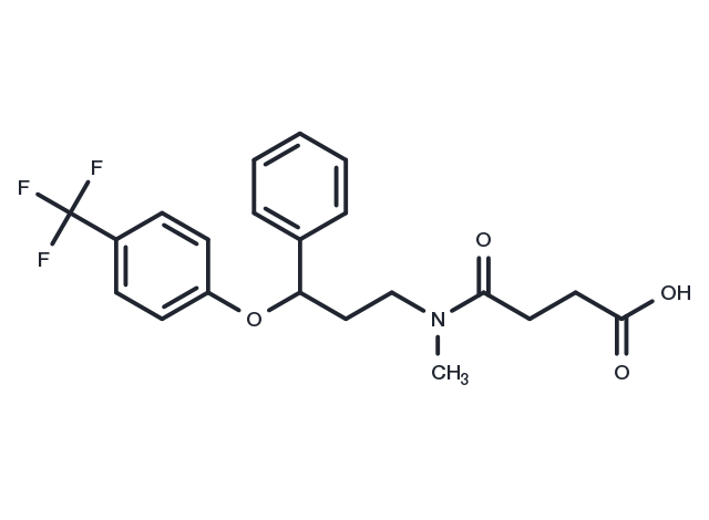 Fluoxetine succinate ester Chemical Structure