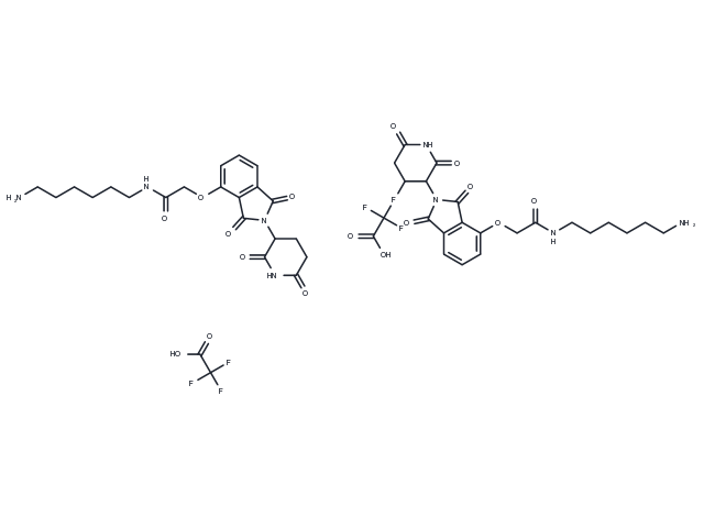 TargetMol Chemical Structure Thalidomide-O-amido-C6-NH2 TFA