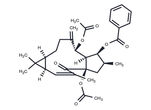 5,15-Diacetyl-3-benzoyllathyrol Chemical Structure