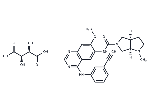 Theliatinib tartrate Chemical Structure