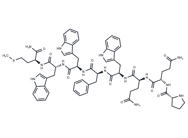 [D-Pro4,D-Trp7,9,10] Substance P (4-11) Chemical Structure