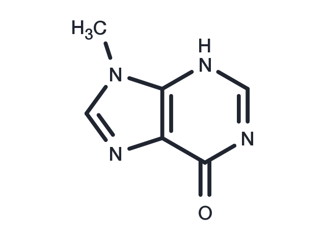 1,9-Dihydro-9-methyl-6H-purin-6-one Chemical Structure