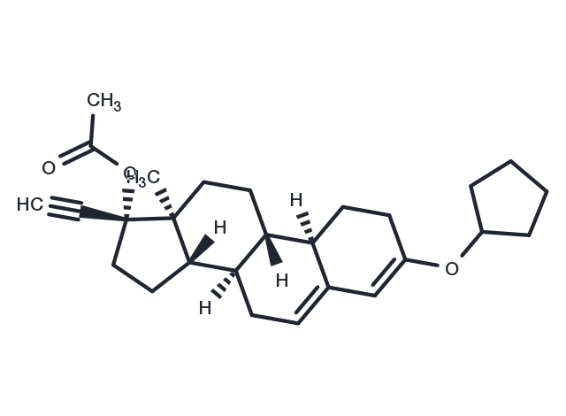 Quingestanol acetate Chemical Structure