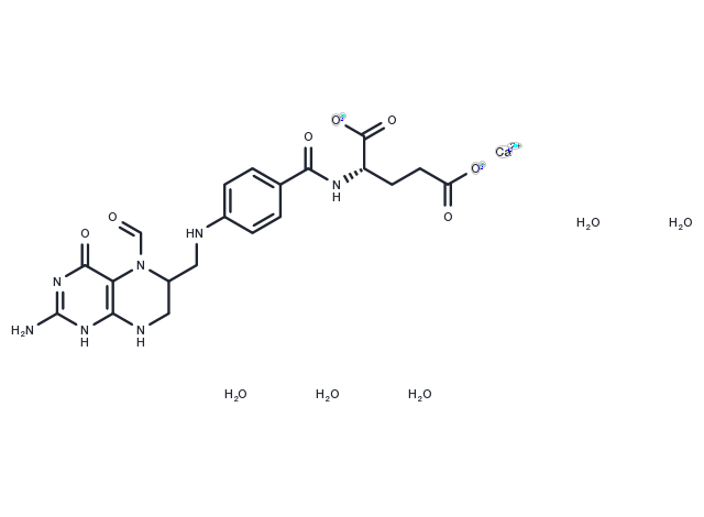 TargetMol Chemical Structure Folinic Acid Calcium Salt Pentahydrate