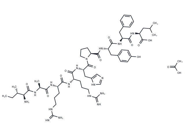 TargetMol Chemical Structure Kinetensin acetate(103131-69-7 free base)