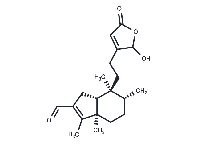 TargetMol Chemical Structure (4->2)-Abeo-16-hydroxycleroda-2,13-dien-15,16-olide-3-al