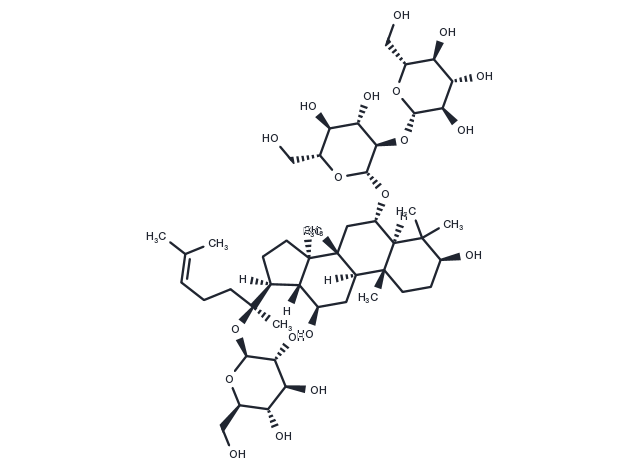 20-O-Glucoginsenoside Rf Chemical Structure