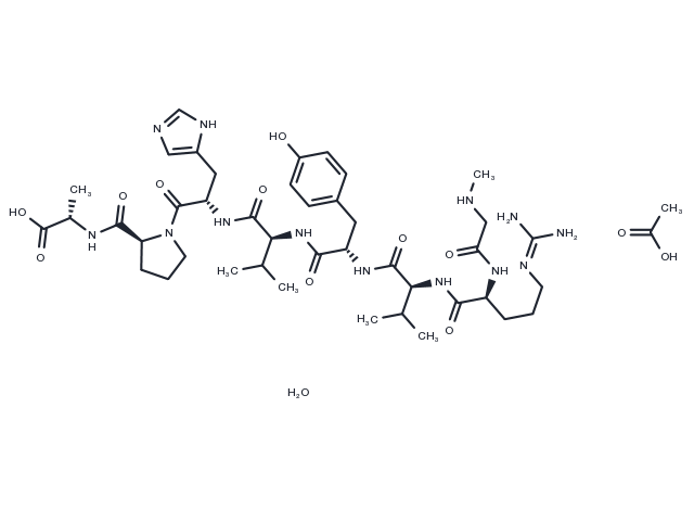 TargetMol Chemical Structure Saralasin acetate(34273-10-4 free base)