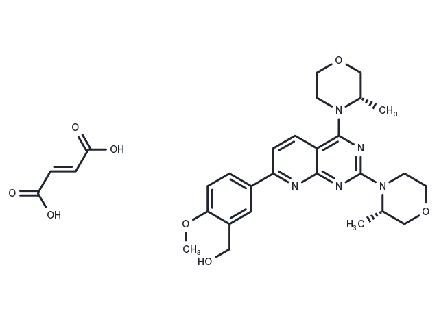 AZD-8055 fumarate Chemical Structure